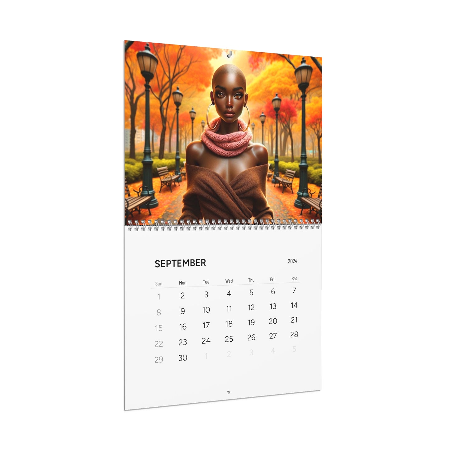 Unbounded Radiance: Celebrating African American Women Wall Calendar (2024)